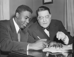 Roy Foreman - Jackie Robinson signs historic MLB contract