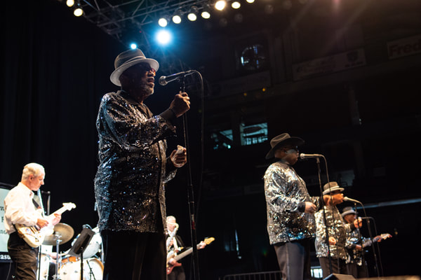 Roy Foreman - On stage with Leon Hughes and his Coasters June 2, 2018 at CentryLink Arena in Boise, Idaho.